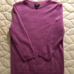 Three-quarter sleeve Talbots cashmere sweater